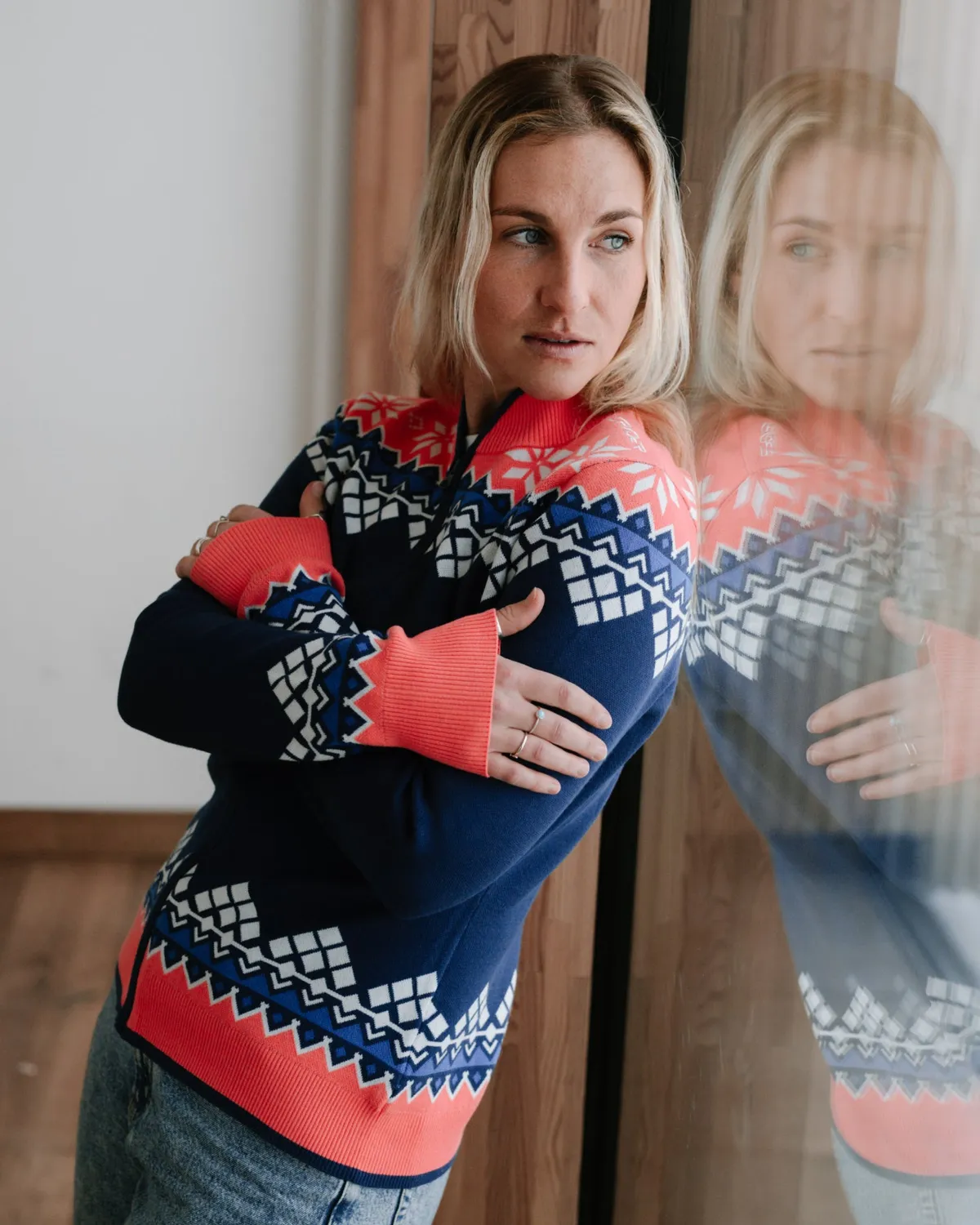 Spyder Spritz strikkjakke dame indigo tykk