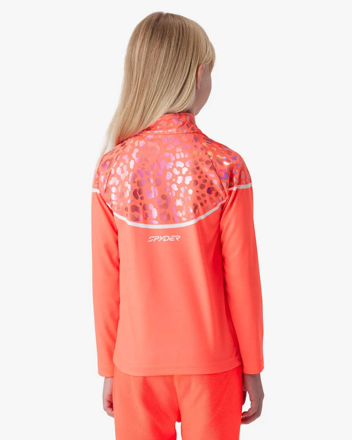Spyder Reflect Quarter Zip trøye Leopard UPF 50+