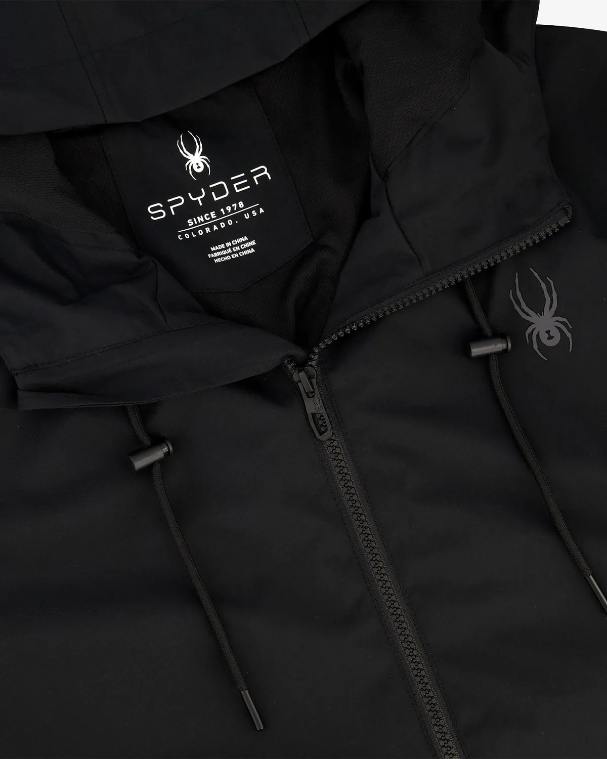 Spyder Gale Windbreaker vindjakke Black lett