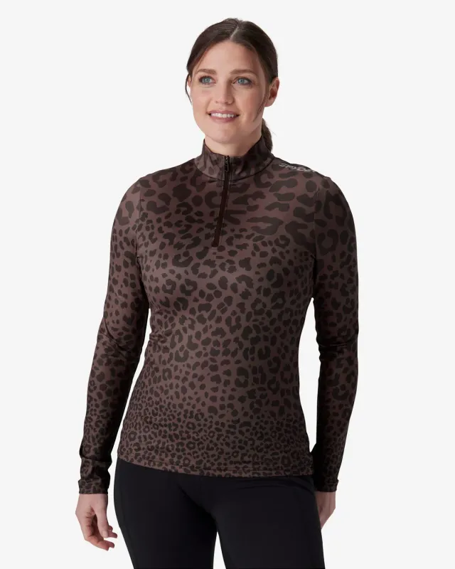 Spyder Vivid halvzip genser Leopard stretch