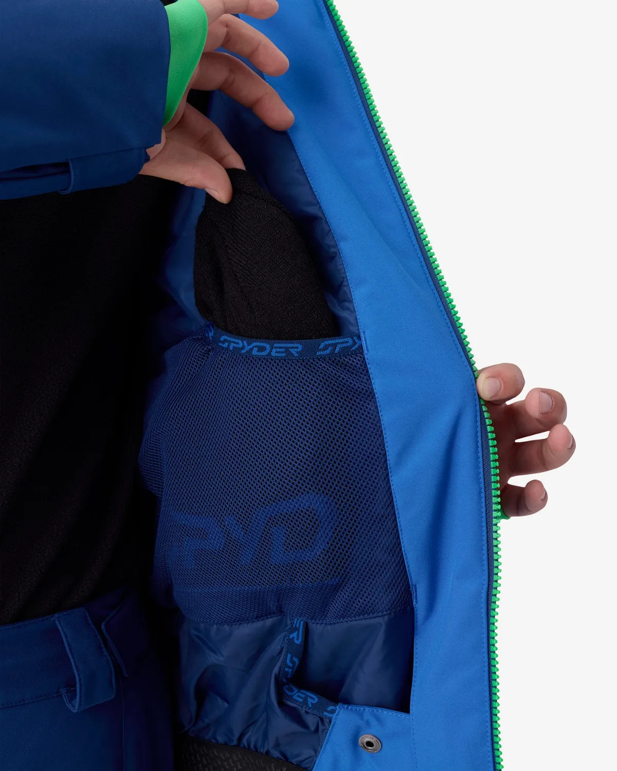 Spyder Davos skijakke gutt Bold Blue