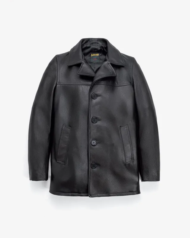 Schott NYC 564 car coat skinnjakke svart