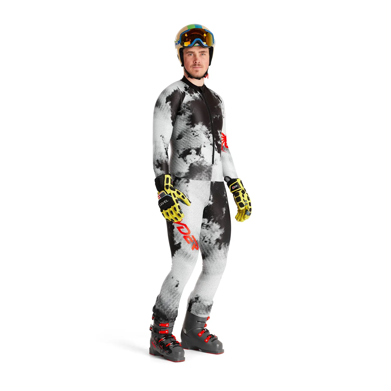 Spyder World Cup DH renndress hvit FIS-godkjent