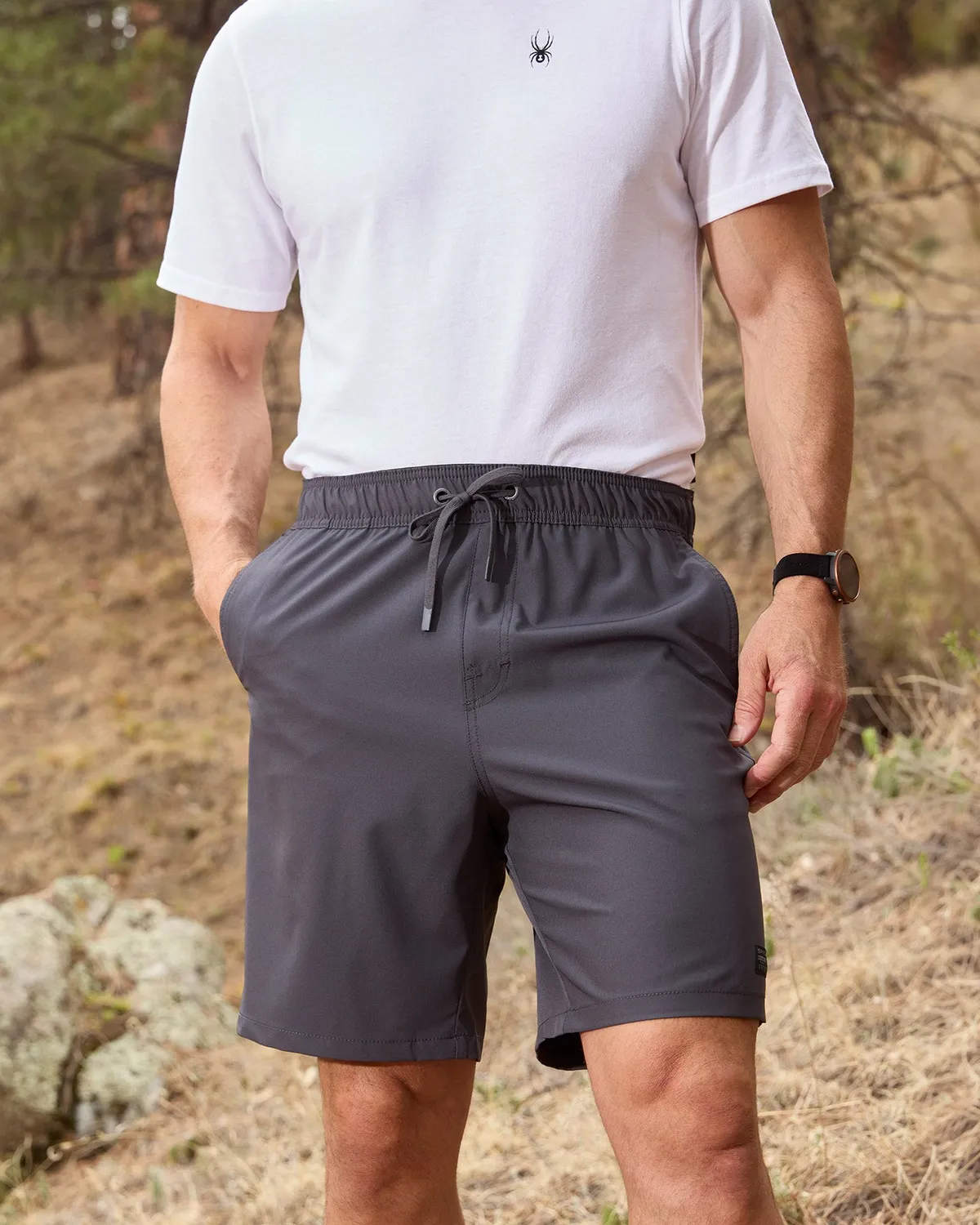 Spyder Coastal shorts Gunmetal UPF 30