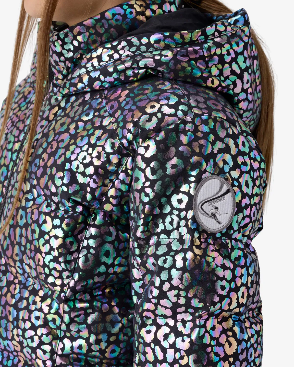 Spyder Zadie skijakke jente leopard multi varm