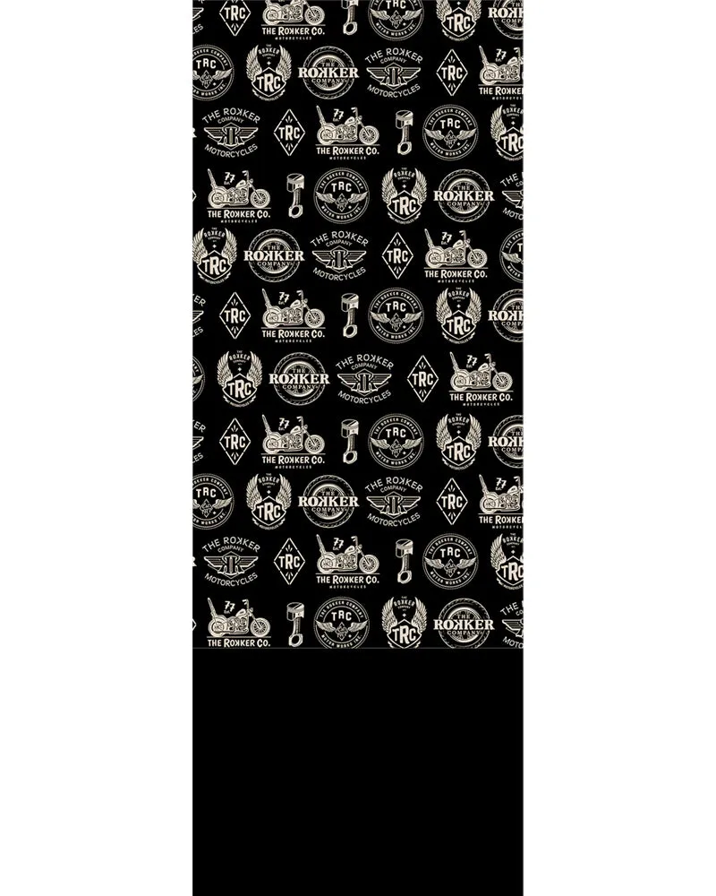 Rokker Fleece Tube Logos halsvarmer svart polarfleece