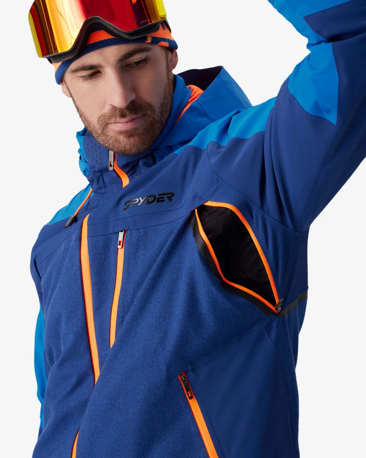Spyder Vanqysh skijakke herre indigo melange 30K