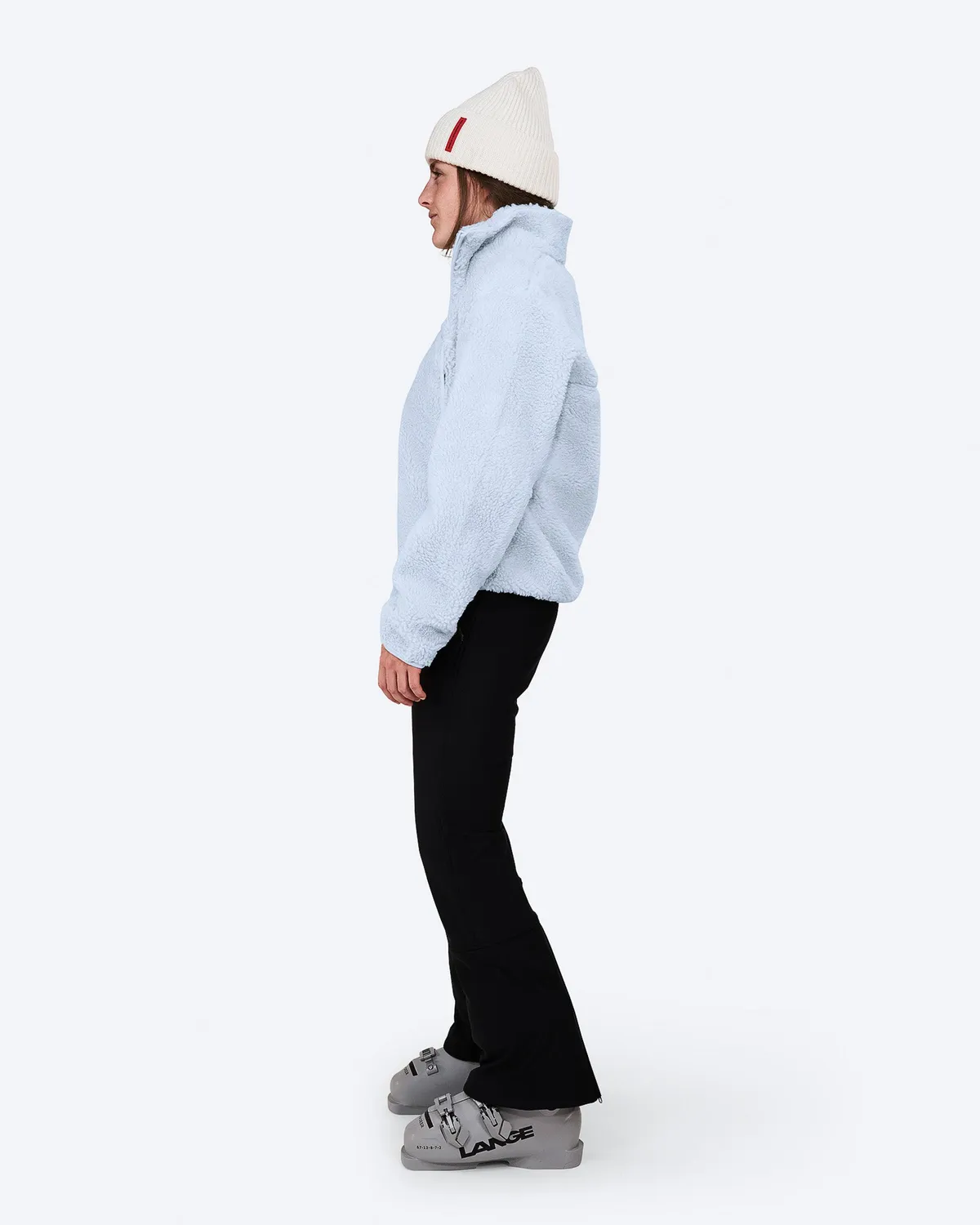 The Mountain Studio E-9 W Soft Wool Pile Jacket pilejakke Ice Water