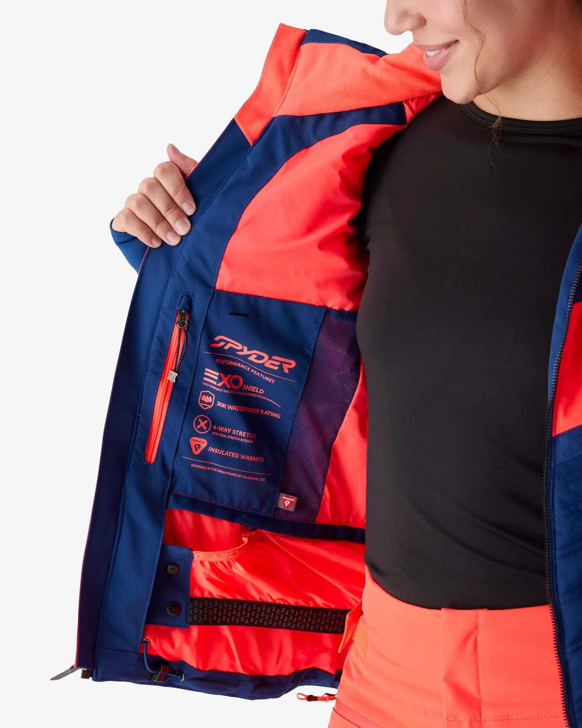 Spyder Primrose 38SD073602 skijakke indigo PrimaLoft