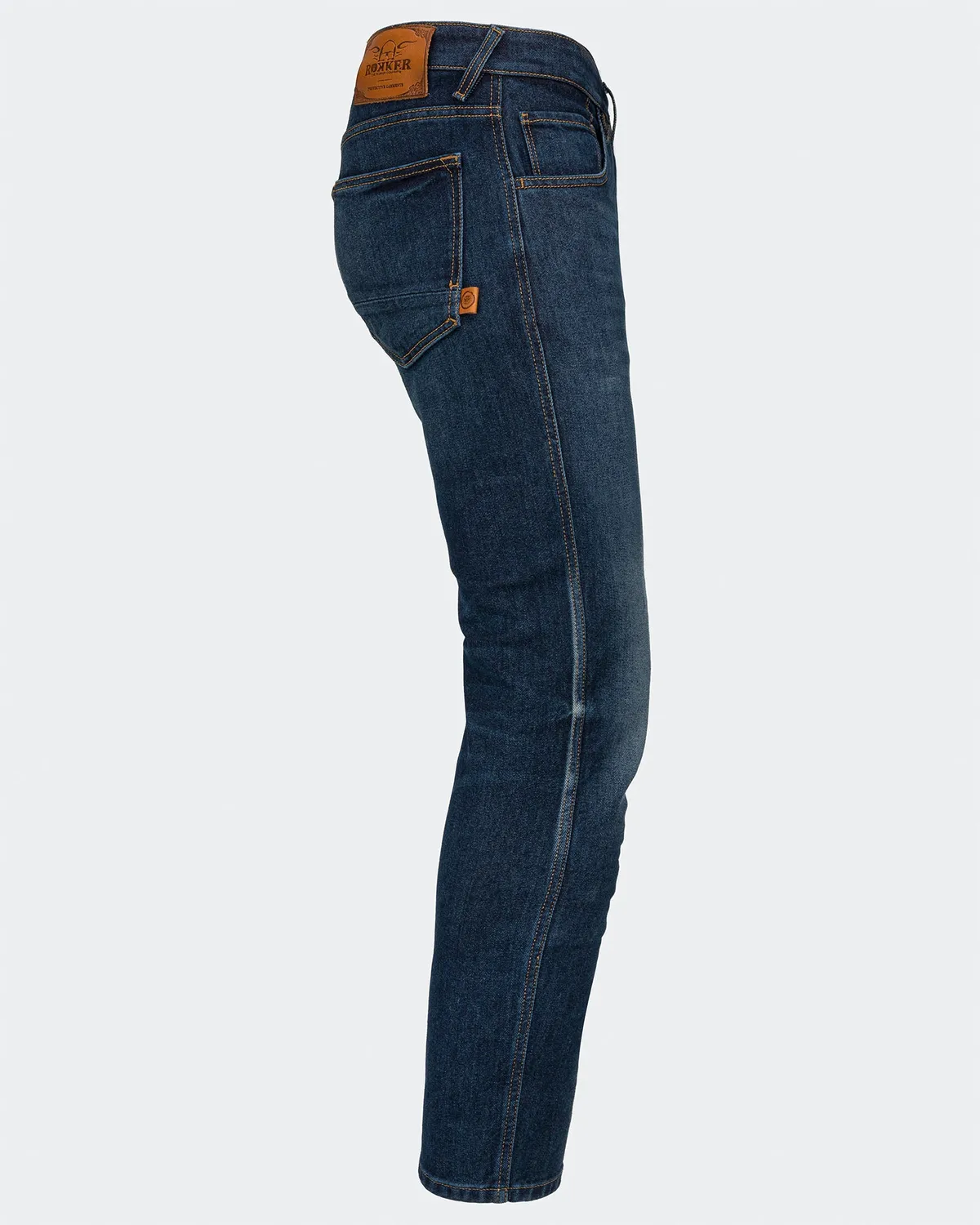 Rokker Rokkertech Tapered Slim motorsykkeljeans mørkeblå AA