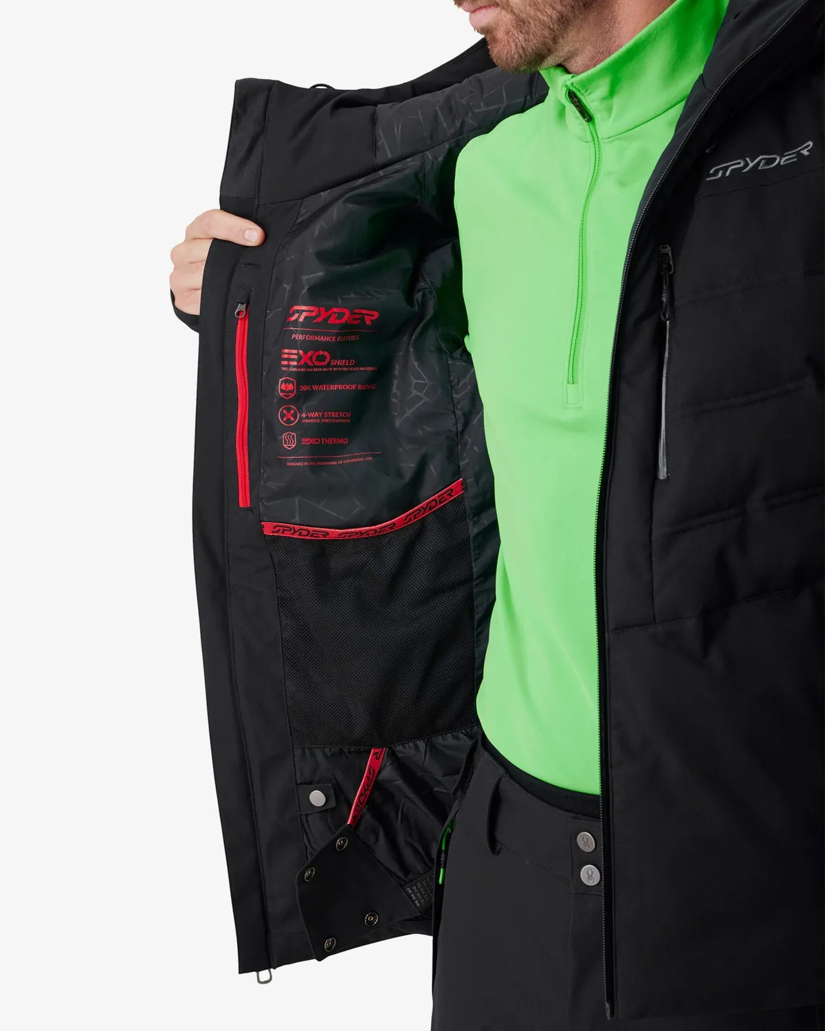 Spyder Scout Synthetic Down skijakke herre svart