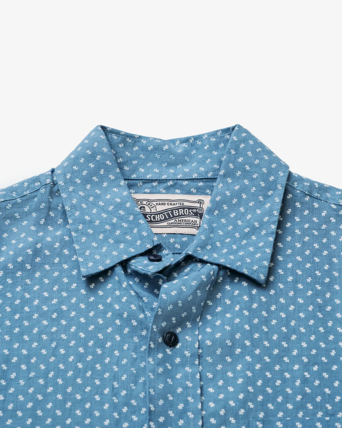 Schott NYC SH2516 arbeidsskjorte Light Blue