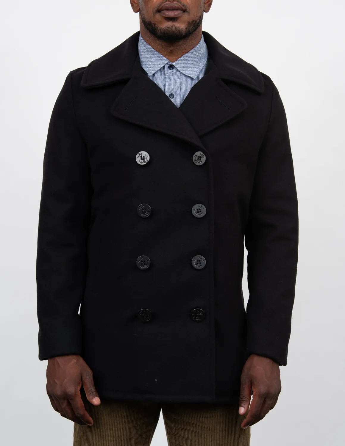 Schott NYC 707 peacoat marine ullblanding