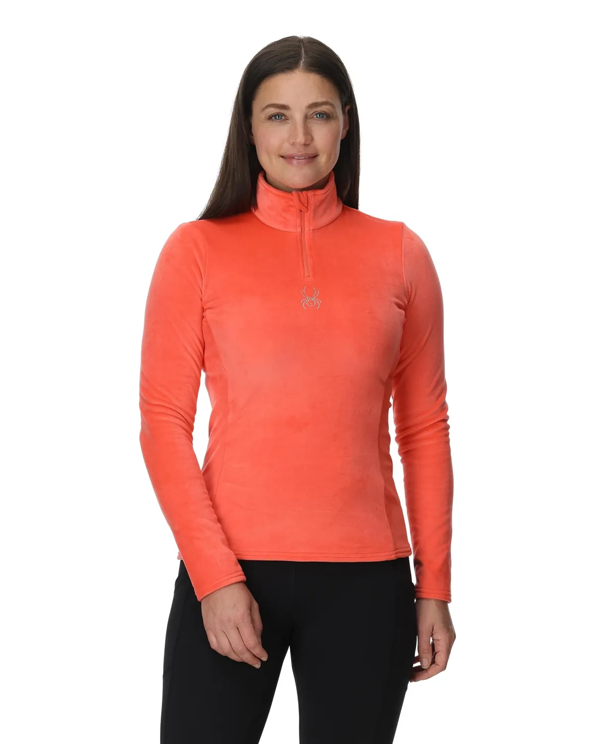 Spyder Shimmer Bug half-zip coral haze – fleece