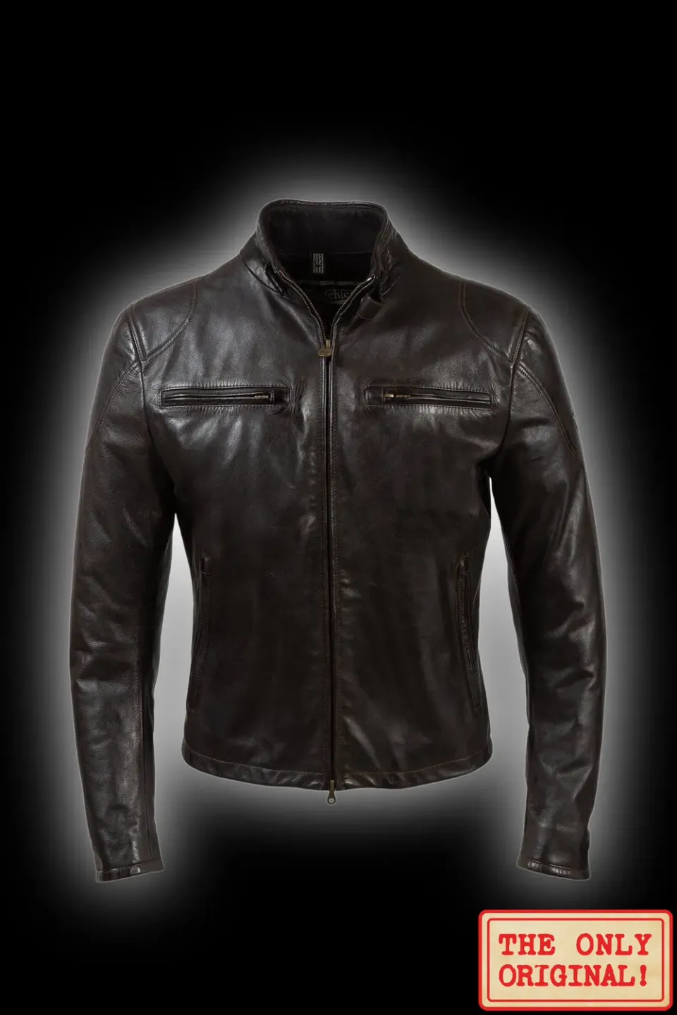 Matchless Osborne skinnjakke antique black bivoks