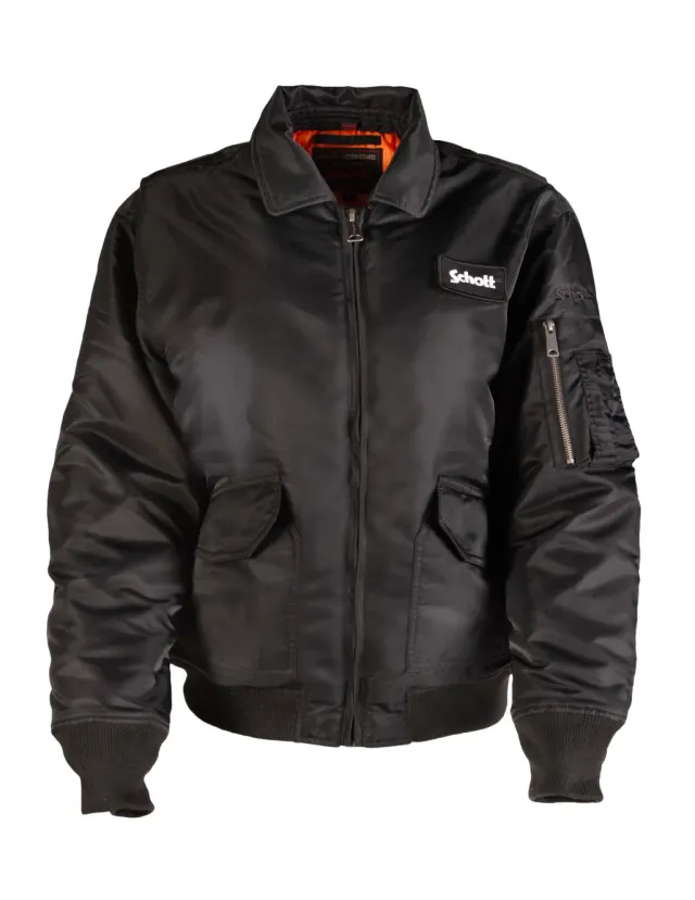 Schott NYC 9435W flyjakke dame svart nylon