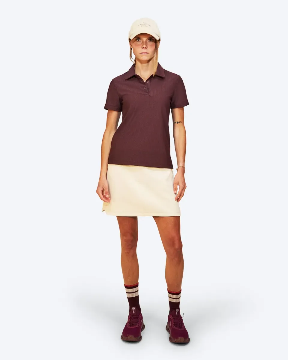The Mountain Studio Q-13 W poloskjorte Fudge stretch