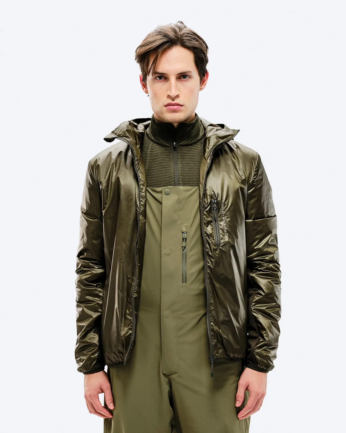 The Mountain Studio M-9 Pertex mellomjakke herre Forest Green lett