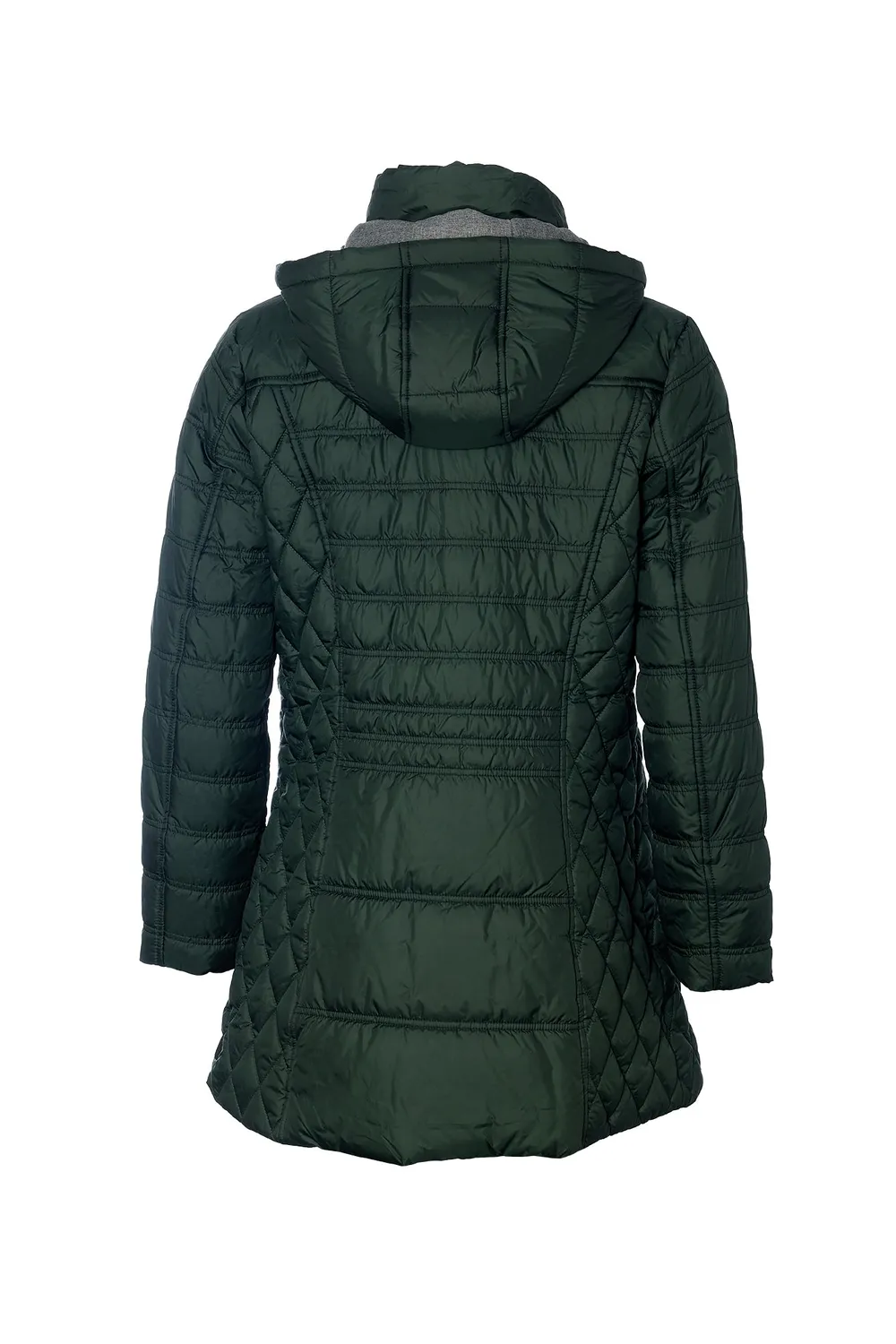 Danwear Windfield Carly vinterjakke Bottle Green lang