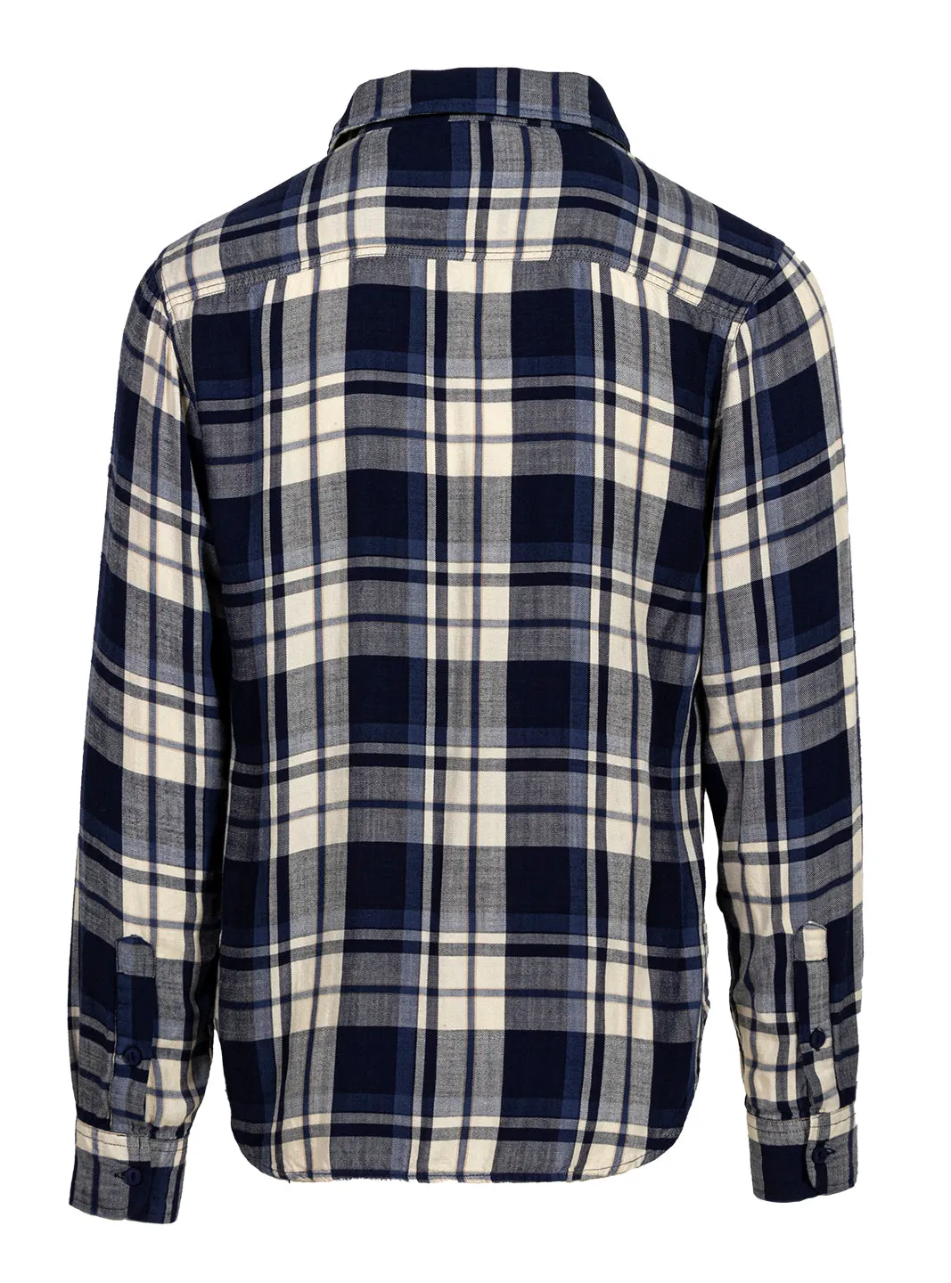 Schott NYC SH2307 rutete skjorte Blue bomull