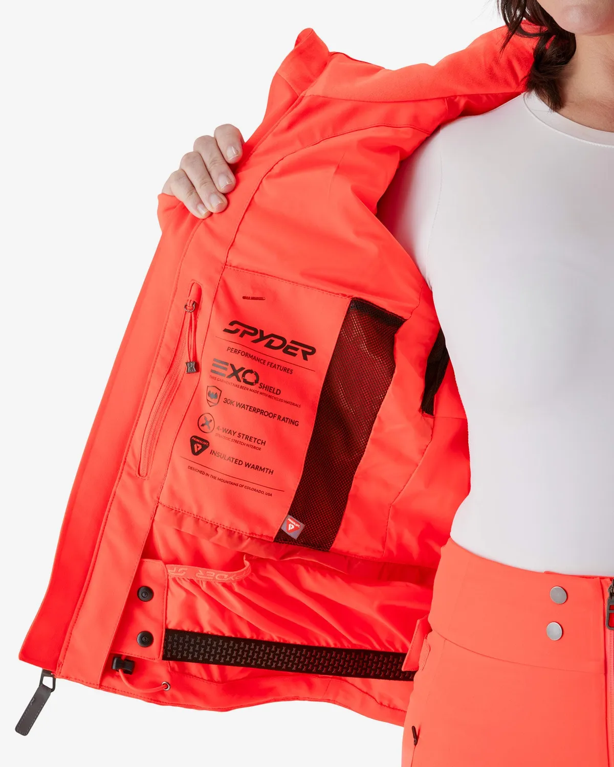 Spyder Schatzi skijakke korall 30K