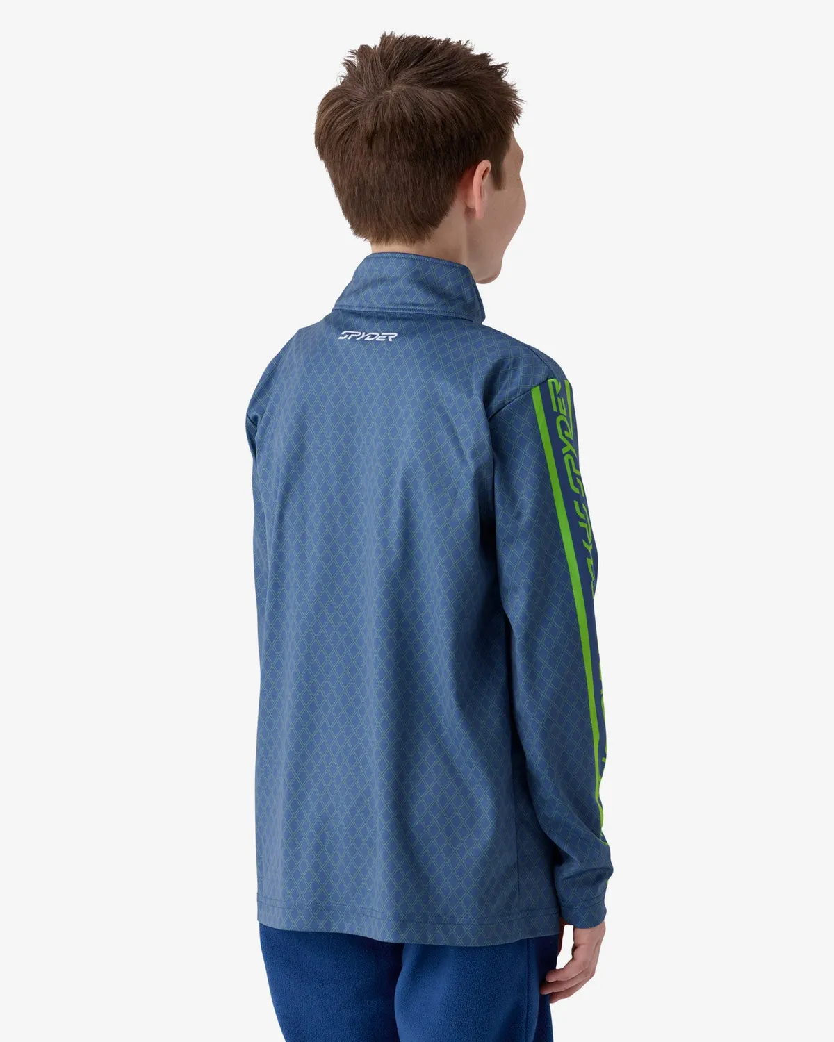 Spyder Jacobs halfzip genser gutt Strobe Green UPF50