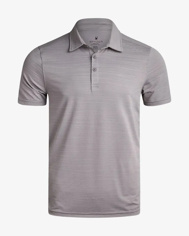 Spyder Short Sleeve Jacquard Polo poloskjorte grå