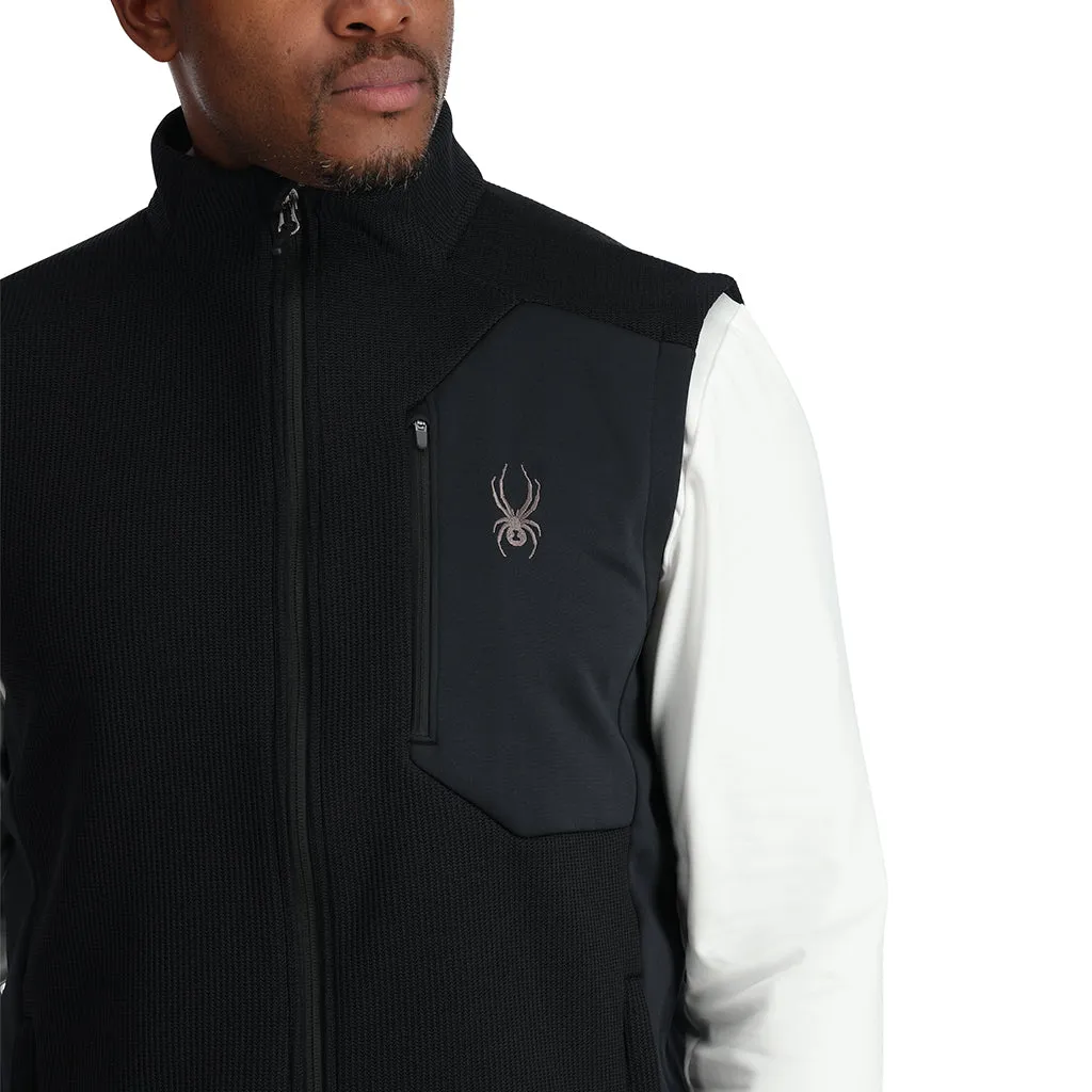 Spyder Bandit vest herre Black fleecefôret