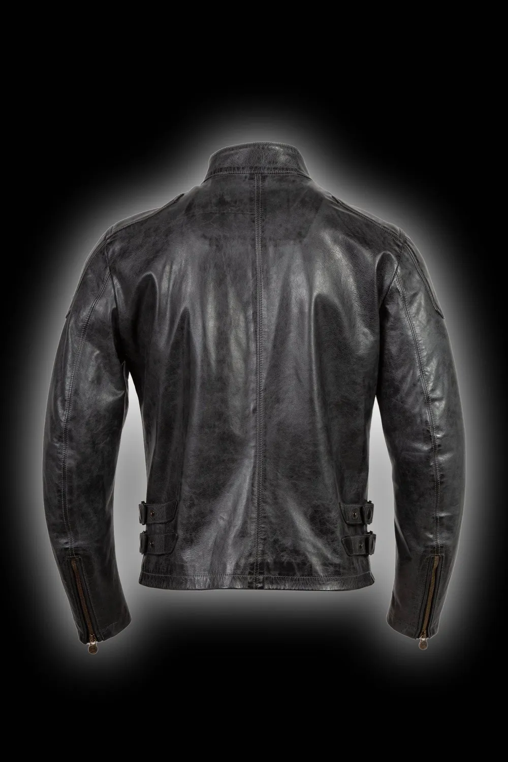 Matchless Captain Jacket skinnjakke antikk svart nubuck