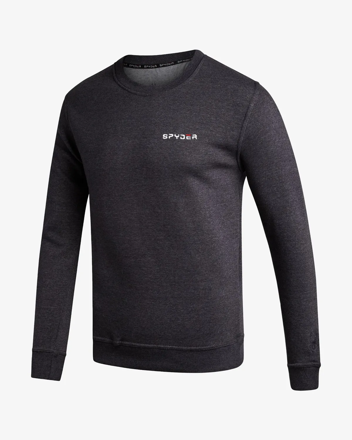 Spyder Fleece Crew genser charcoal – varm bomull