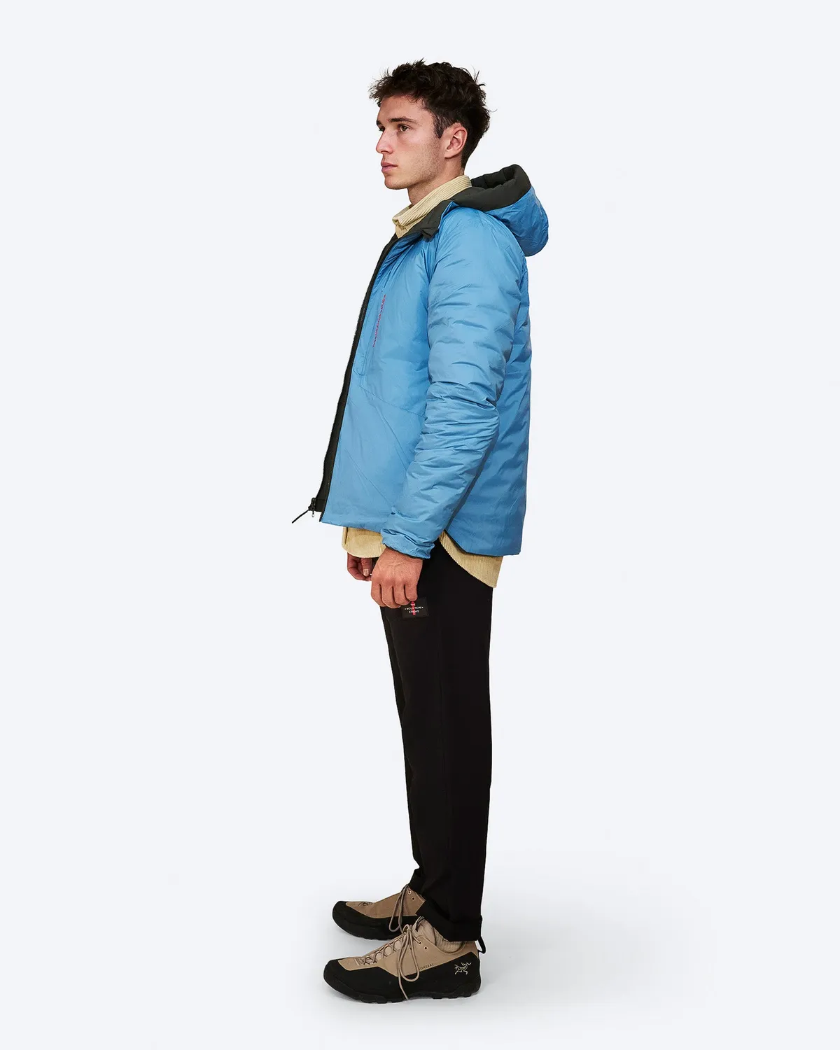 The Mountain Studio D-3 RL dunjakke herre Peat-Niagara vendbar