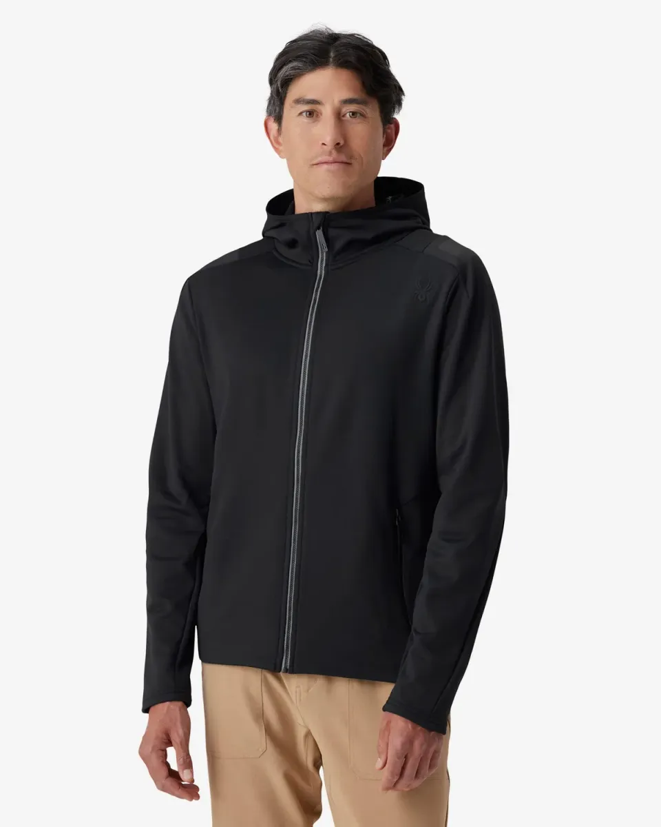 Spyder Speed Fleece hettejakke svart mellomalg