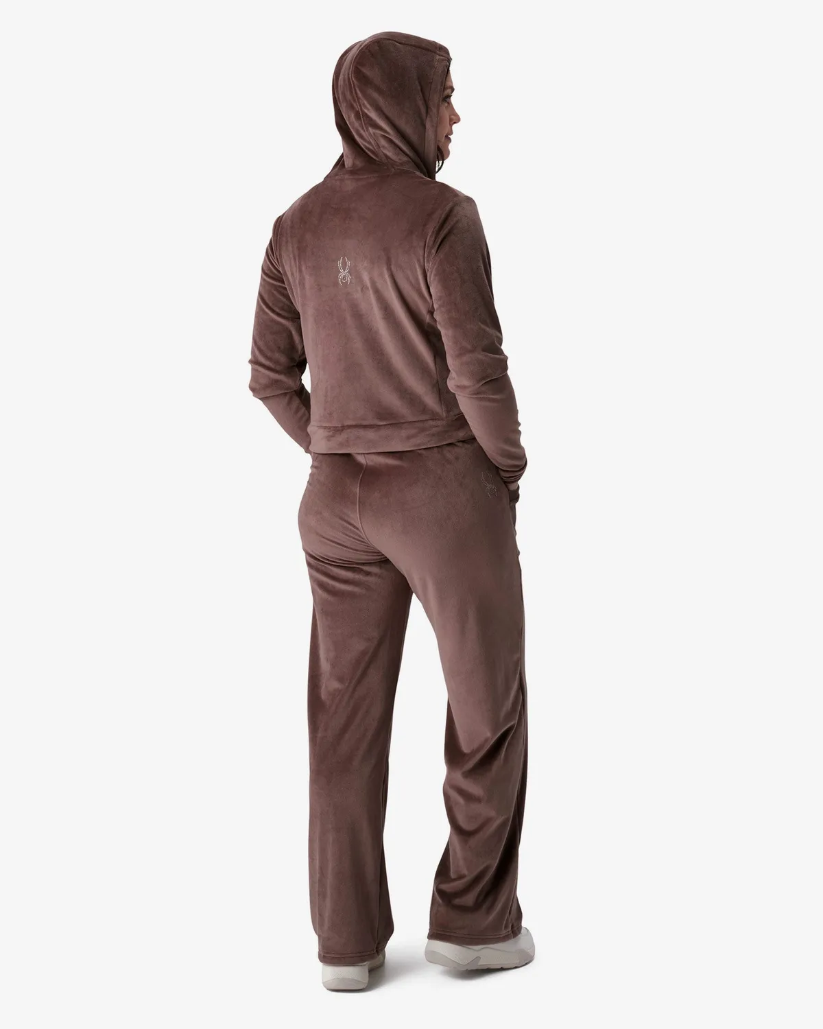 Spyder Shimmer velurbukse dame mocha vid