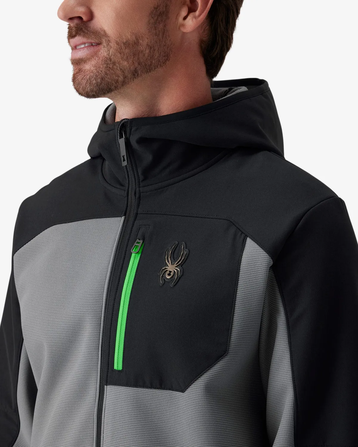 Spyder Web Shellfleece jakke herre Storm 20K