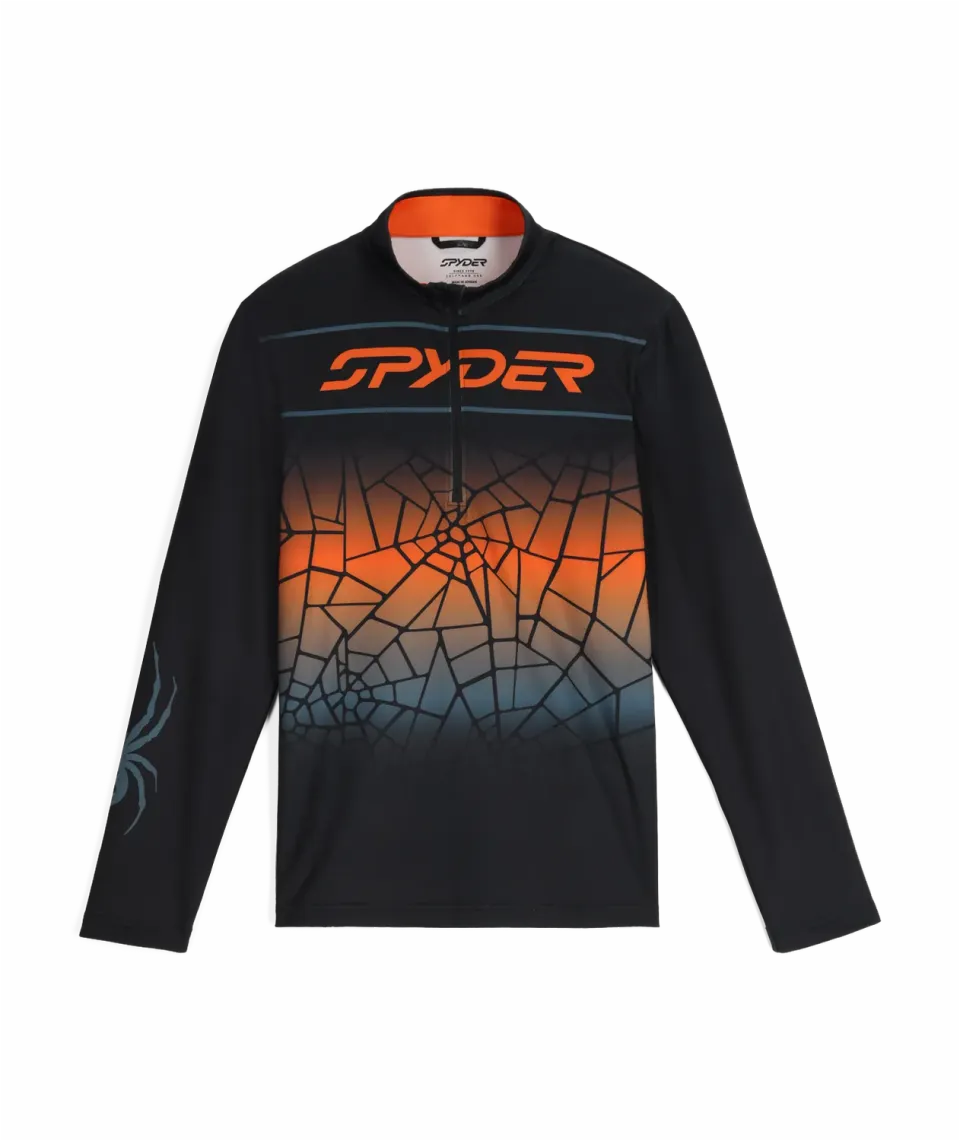 Spyder Podium 1/2 Zip genser lime halv glidelås