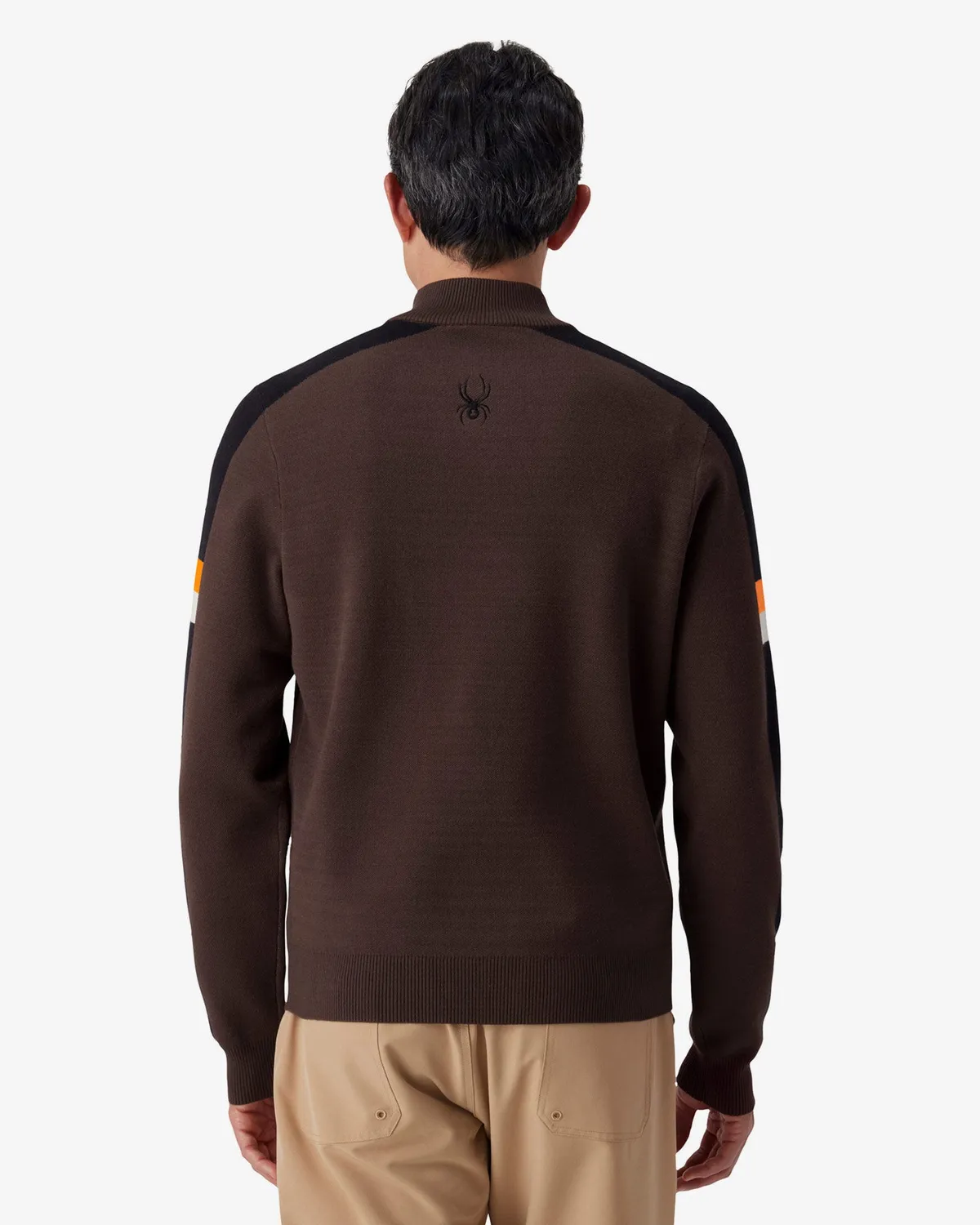 Spyder Verbier genser quarter-zip mocha myk