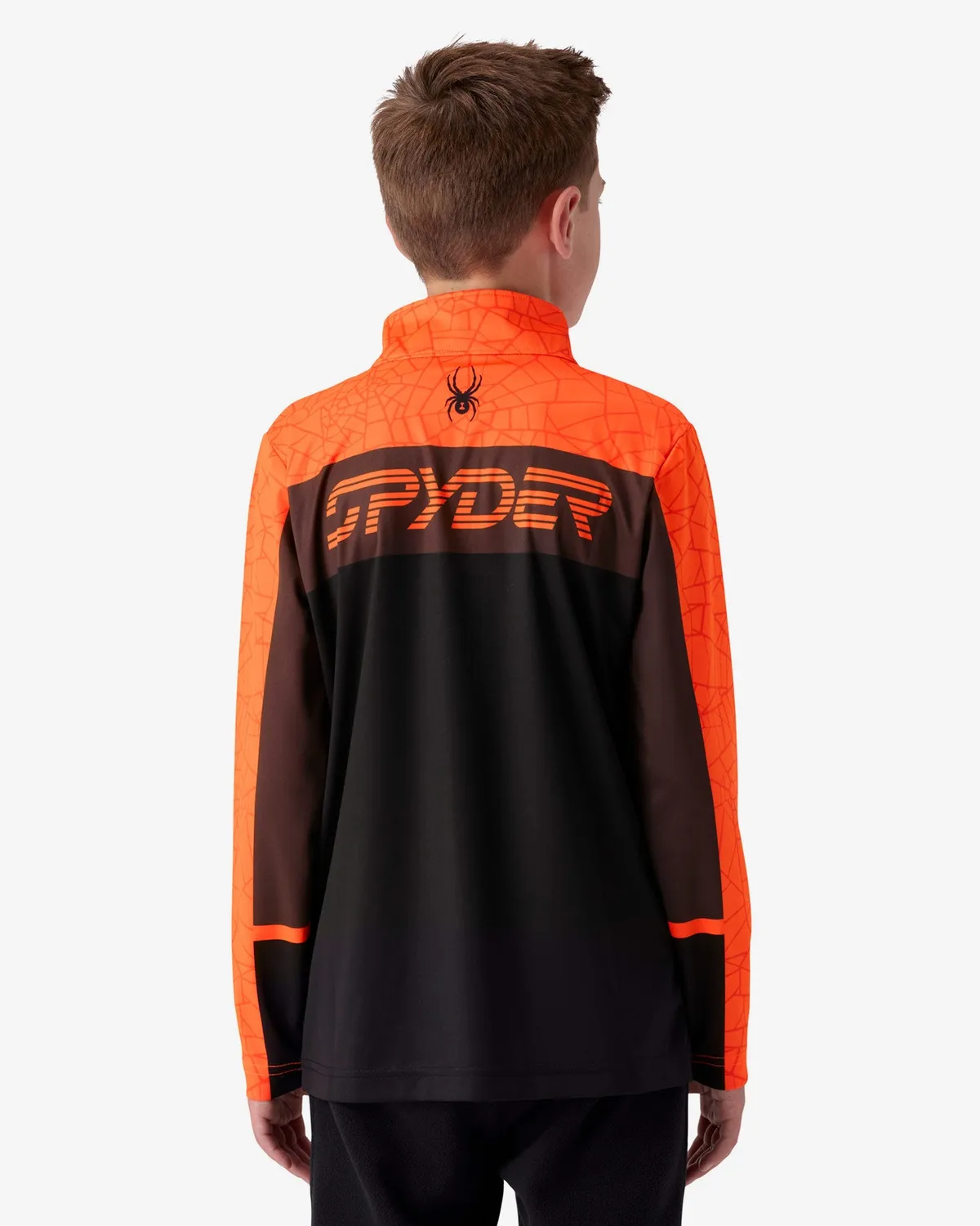 Spyder Jacobs Quarter Zip genser gutt fusion orange