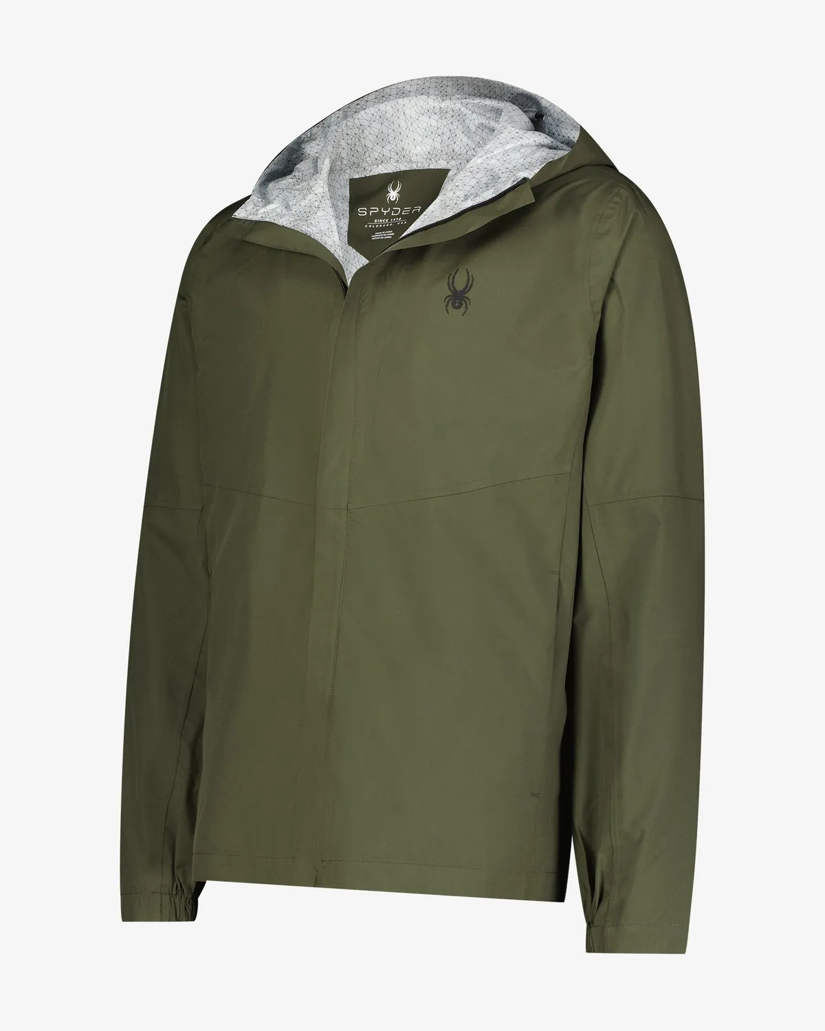Spyder Cloudy Day regnjakke herre oliv vanntett