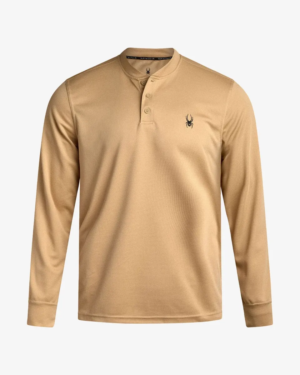 Spyder Thermal Henley trøye herre sand langermet