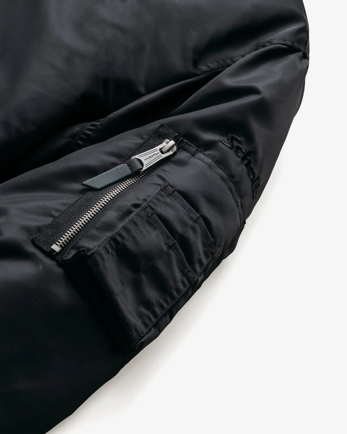 Schott NYC 9628 MA-1 flyjakke svart – nylon