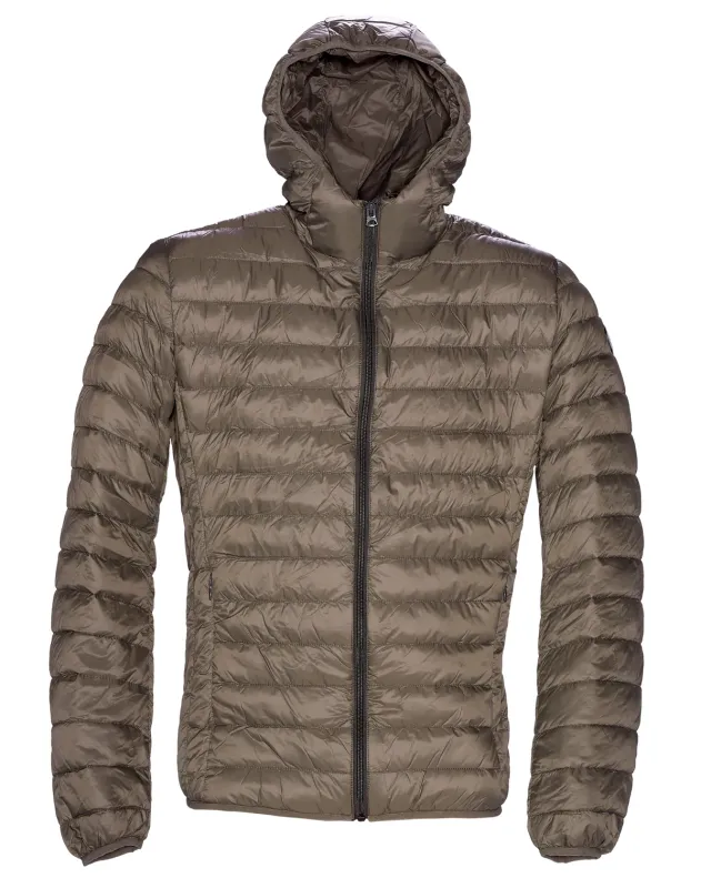 Schott NYC Silverado 9515D dunjakke oliven hette