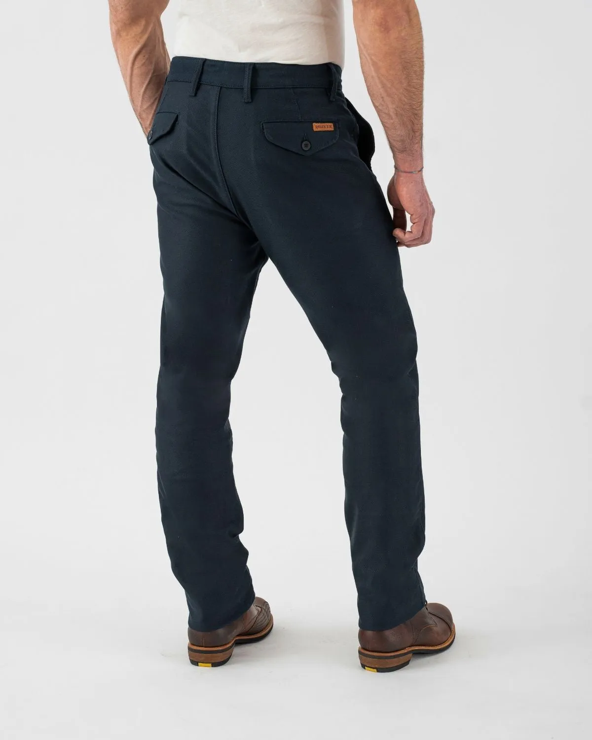 Rokker Chino Navy motorsykkelbukse blå W32 L32