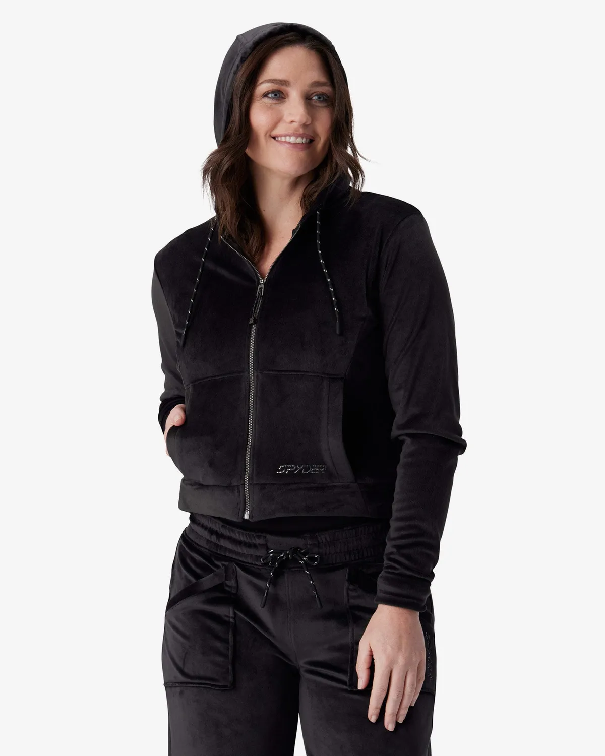 Spyder Shimmer jakke dame svart velour