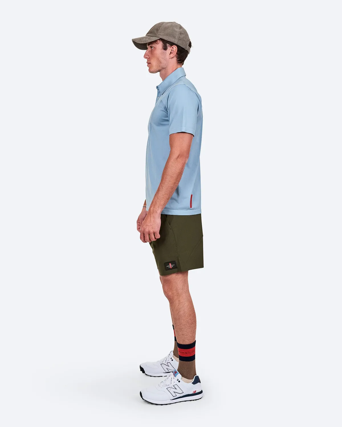 The Mountain Studio Q-5 Two Tone piké Dusty Blue stretch