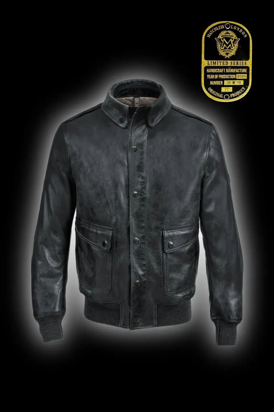 Matchless British Bomber skinnjakke naval-avio
