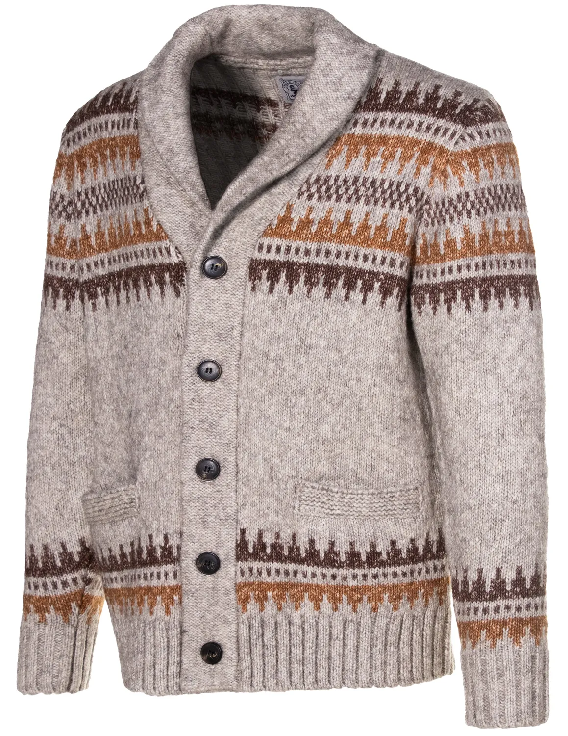 Schott NYC SW2137 cardigan limestone yakblend