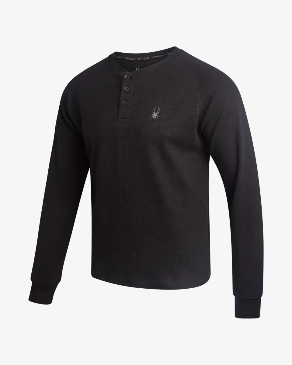 Spyder Waffle henley herre langermet bomull