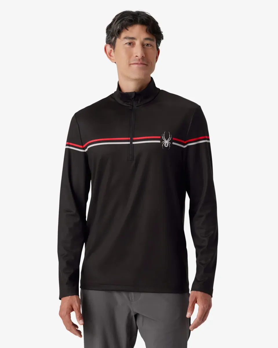Spyder Legacy half-zip genser herre svart fukttransporterende