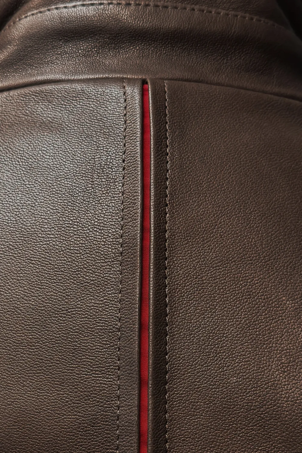 Matchless Brighton skinnjakke brown/red elastoseam