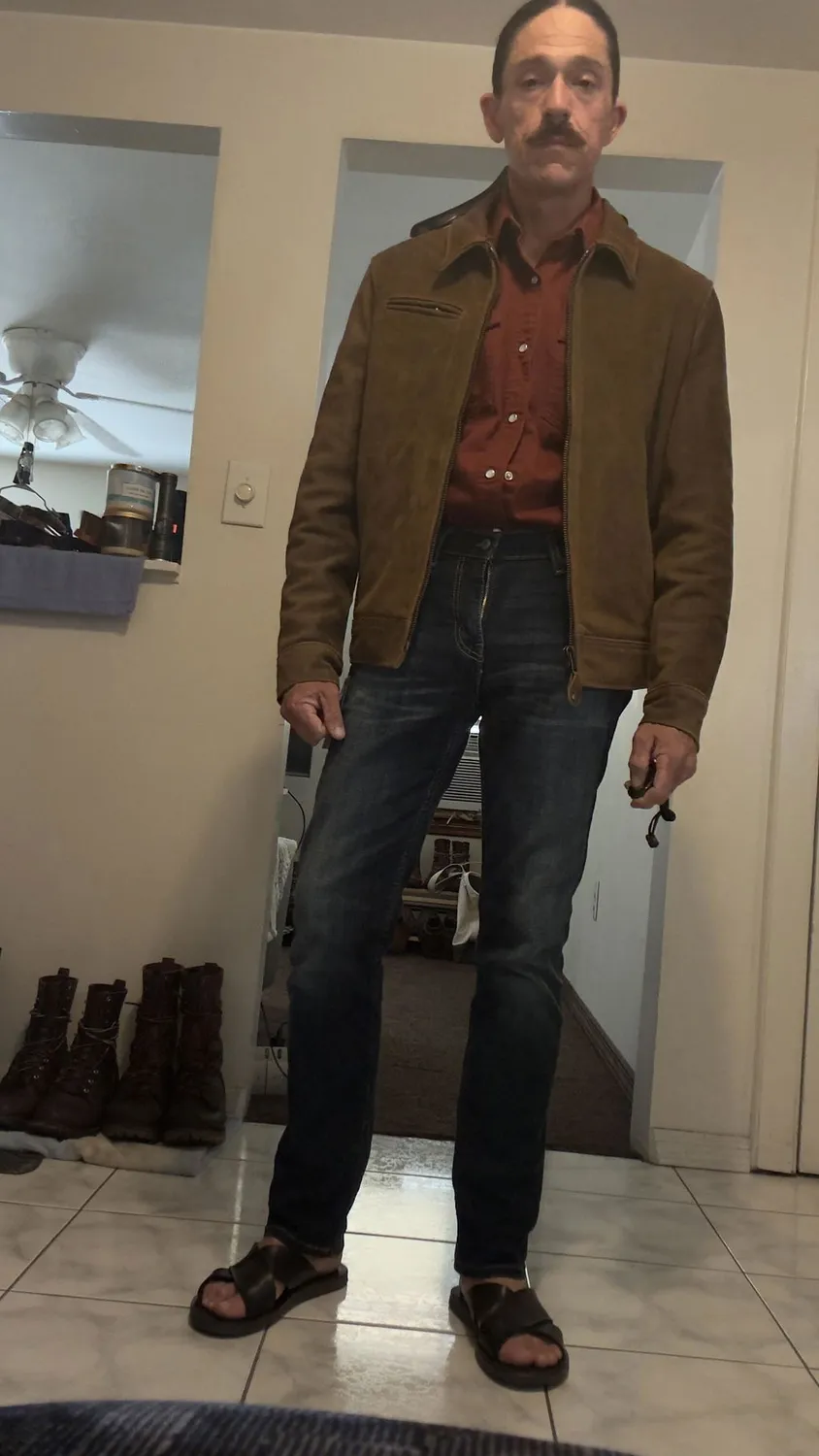Schott NYC 371 skinnjakke chestnut oljet semsket